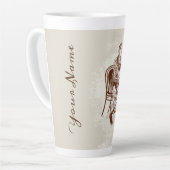 Tasse Latte café et amour (Angle gauche)