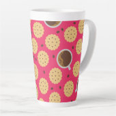 Tasse Latte Café et cookies (Angle droit)