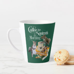 Tasse Latte Café et écureuils - Amusant latte d'écureuil