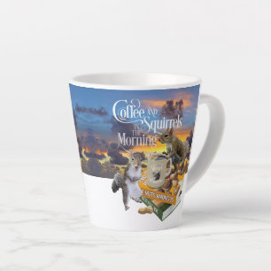 Tasse Latte Café et écureuils - Amusant latte d'écureuil