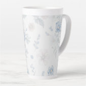 Tasse Latte café floral (Angle droit)