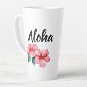 Tasse Latte Café Floral Aloha (Angle gauche)