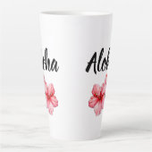 Tasse Latte Café Floral Aloha (Devant)