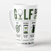 Tasse Latte café golf quotidien (Angle gauche)