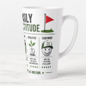 Tasse Latte café golf quotidien (Droite)