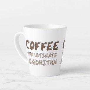Tasse Latte Café L'algorithme ultime Drôle de programmeur