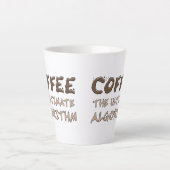 Tasse Latte Café L'algorithme ultime Drôle de programmeur (Devant)