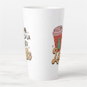Tasse Latte Café Lover's Christmas Fa La La Holiday (Devant)