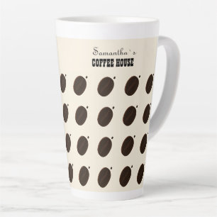 Tasse Latte Café Marque de Café Grain Brun Expresso