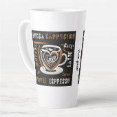 Tasse Latte Café Mocca Cappucino Esspreso Café'Latte (Angle gauche)