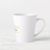 Tasse Latte Café moderne café accueil Personnaliser le nom (Droite)