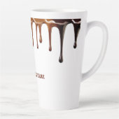 Tasse Latte Café moderne mignon, cool goutte à goutte texte pe (Droite)