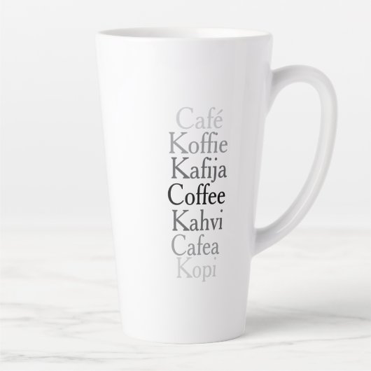 Tasse Latte Café mondial (Droite)