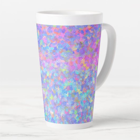 Tasse Latte Café multi-couleurs Dot Art (Angle droit)