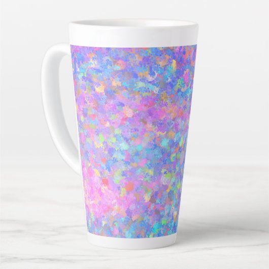 Tasse Latte Café multi-couleurs Dot Art (Angle gauche)