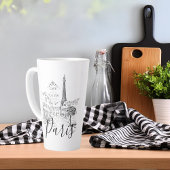 Tasse Latte Café Paris