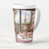 Tasse Latte Café Pâtisserie Dessert Café (Angle droit)