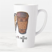Tasse Latte Café Peace Love (Droite)