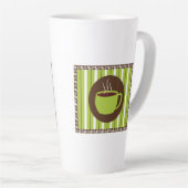 Tasse Latte Café Pinstripe (Angle droit)