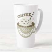 Tasse Latte Café Retour à l'école à domicile (Angle droit)