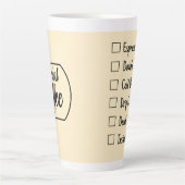 Tasse Latte Café spécial (Devant)