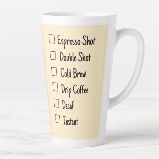 Tasse Latte Café spécial (Droite)