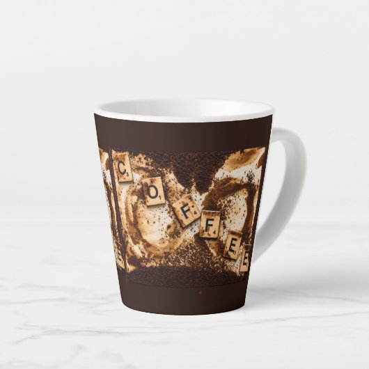 Tasse Latte Café sur Café (Angle droit)