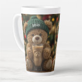 Tasse Latte Café Teddy Bear Noël 2025 (Angle gauche)
