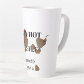 Tasse Latte Café Très Chaud (Angle droit)