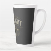 Tasse Latte Café vintage de minuit (Droite)