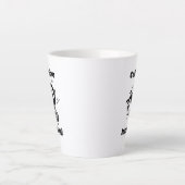 Tasse Latte Caféine entrant ! Drôle Abeille Avec Sceau Cartoon (Devant)