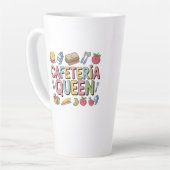 Tasse Latte Cafétéria Queen (Angle gauche)