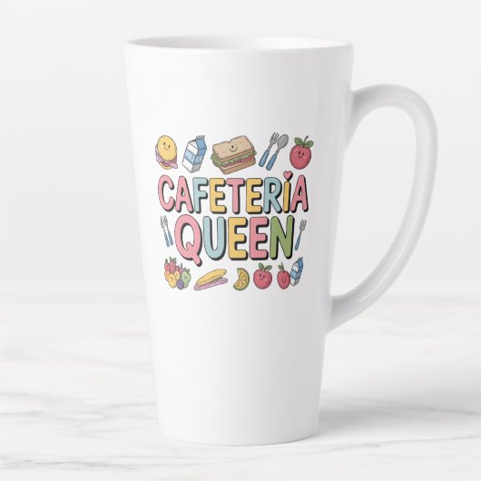 Tasse Latte Cafétéria Queen (Droite)
