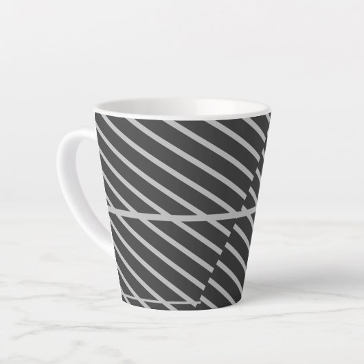 Tasse Latte Cafetière graphique simple et élégant (Angle gauche)