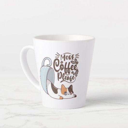 TASSE LATTE CAFFE CHAT (Angle gauche)