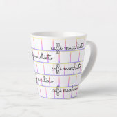Tasse Latte Caffè macchiato sur Rainbow Grid (Angle droit)