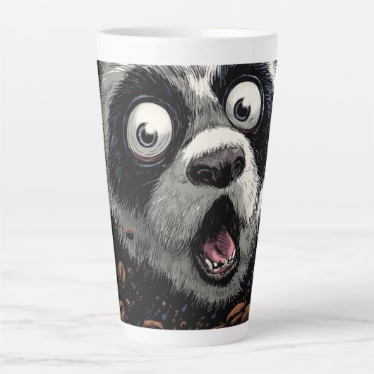 Tasse Latte Caffeinated Panda (Devant)
