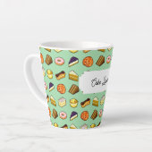 Tasse Latte Cake Lover délicieux gâteaux et pâtisseries Motif (Angle gauche)