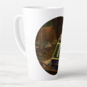 Tasse Latte Calculateur comptable Comptomètre vintage (Angle gauche)