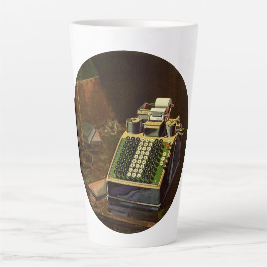 Tasse Latte Calculatrice comptable Comptometer d'entreprise vi (Devant)