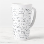 Tasse Latte Calculs mathématiques écrits illustrations (Angle droit)