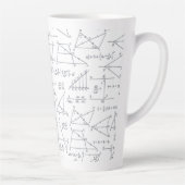 Tasse Latte Calculs mathématiques écrits illustrations (Droite)