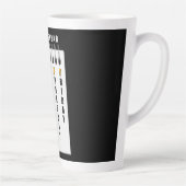 Tasse Latte Calendrier des programmeurs (Droite)