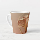 Tasse Latte Calla Lily Botanique Orange Brûlé (Angle gauche)