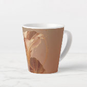 Tasse Latte Calla Lily Botanique Orange Brûlé (Angle droit)