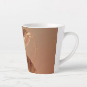 Tasse Latte Calla Lily Botanique Orange Brûlé (Droite)