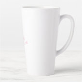 Tasse Latte Calligraphie minimaliste moderne en plaine Ajouter (Droite)