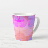 Tasse Latte Calques de pastel abstraits petit (Angle droit)