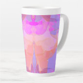 Tasse Latte Calques Pastel Abstraits Grands (Angle droit)