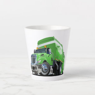 Tasse Latte Camion à ordures de dessin